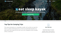Desktop Screenshot of eatsleepkayak.com